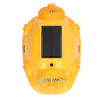 Casque de chantier à ventilation solaire avec lumière Multifonctionnel Sécurité Casque de ventilation pour décoration