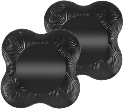Yoga Knie Kussens - Set Van 2 Stuks - Yoga Kniebeschermer Mat - Sport Balans Kussen - Antislip Yogamatten - Kussen - Knee Pads - Kniestukken - Kniemat - Sportmat - Fitness - Ondersteuning Van KnieëN, Polsen En Ellebogen - 20×20×2cm - Zwart