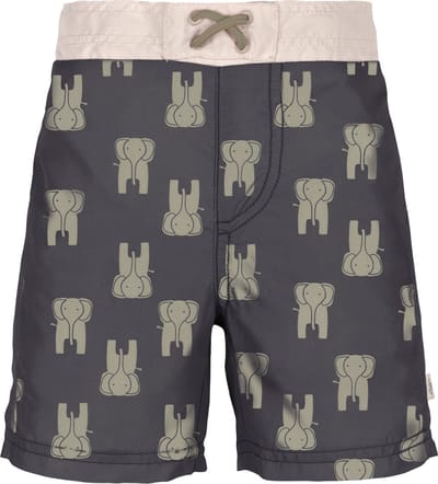 Lässig - UV-Boardshorts voor baby's - Olifant - Donkergrijs - maat 74-80cm