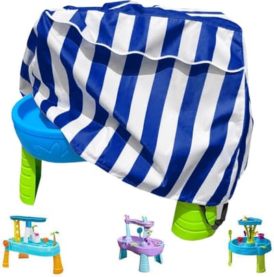 Water tafel deksel - Buitenmeubelhoes - Tuinmeubel beschermen - Dubbel gestikt - 94x56x65 cm - Blauw