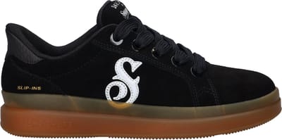 Skechers Hands Free Slip-Ins Courtside dame sneaker - Zwart wit