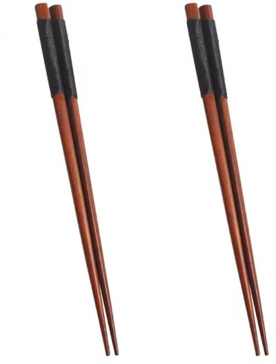 CHPN - Japanse Chopsticks - Houten eetstokjes - 2 paar - Chop sticks - Donkerbruin - Sushistokjes - Bestek - Cadeau - Eten met stokjes