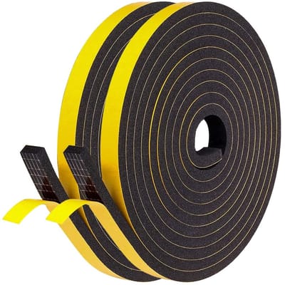 Zelfklevende Dichtband voor Deuren en Ramen, 10mm x 6mm x 10m - Isolatieband, Geluiddicht, Waterdicht en Stofdicht tegen Koude Tocht
