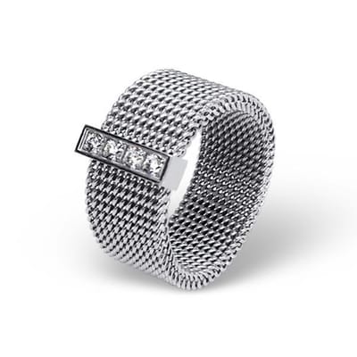 Montebello Ring Parmis - 316L Staal - 8mm - Maat 50-16mm