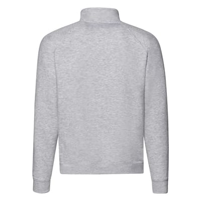 Fruit of the Loom Heren Premium Effen Quarter Zip Raglan Sweatshirt (Heide Grijs)