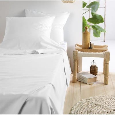De Witte Lietaer Lakenset Olivia - Eenpersoons - 180 x 280 cm - Wit - Satijnkatoen