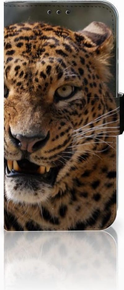 Honor 10 Lite Telefoonhoesje met Pasjes Luipaard