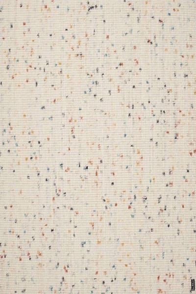 DÉJA Living Vloerkleed 140x200cm - Laagpolig Wit Multi Wol - Bela