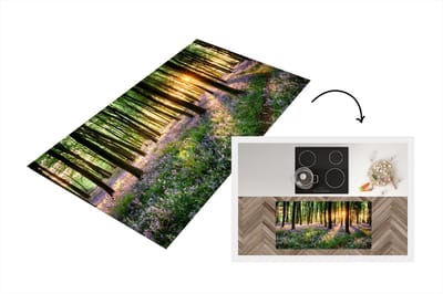 Keukenloper - Loper keuken - Bos - Bomen - Bloem - 120x60 cm - Keukenloper vinyl