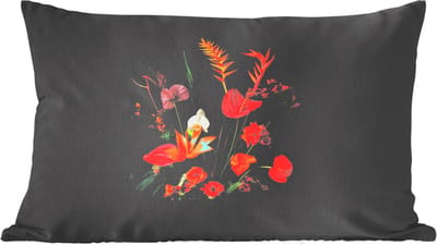 Sierkussens - Kussentjes Woonkamer - 60x40 cm - Schaal - Boeket - Bloemen
