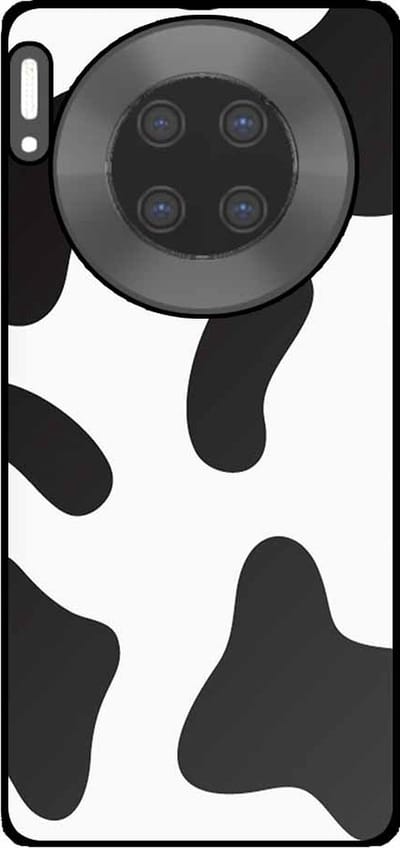 Smartphonica Telefoonhoesje Geschikt voor Huawei Mate 30 Pro met Koeienvlekken Opdruk - TPU Backcover Case With Cow Patches Design geschikt voor Huawei Mate 30 Pro