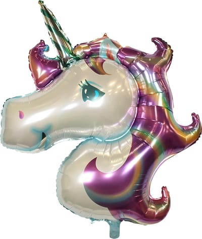 Eenhoorn Helium Ballon Verjaardag Versiering Unicorn Ballon Decoratie Feest Versiering 110 Cm Met Rietje – 1 Stuk