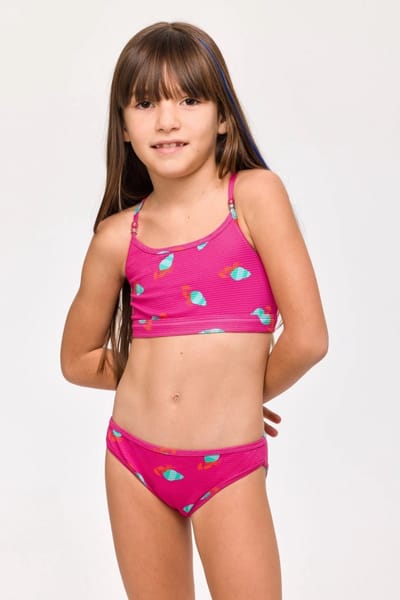 Woody bikini krabben fuchsia - 251-10-ZWC-A/960 - maat 12 jaar