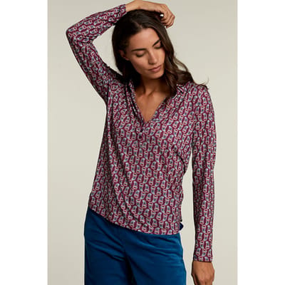 River Woods Purple/blue Fantasy T-shirt Maat: XS | Blouses Outlet | Dames | Paars