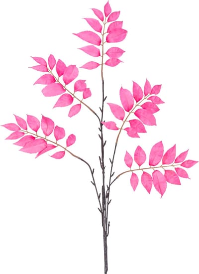 Easyplants | Kunsttak Varen vertakt 83 cm roze | Zijde | Nepbloemen | roze | Onderhoudsvrij | Kant-en-klaar