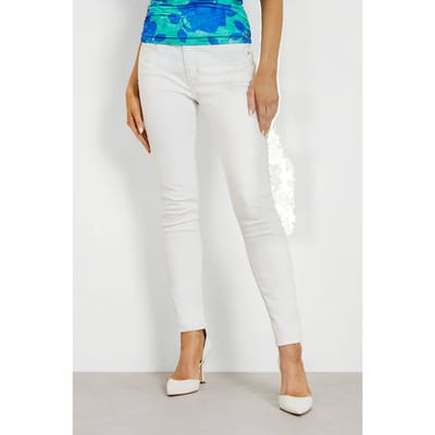 GUESS  Eco Shape Up The Soda Maat: W24L29 | Skinny Jeans Outlet | Dames | Wit