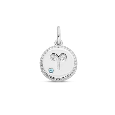Hanger Sterrenbeeld Zirkonia Zilver Gerhodineerd