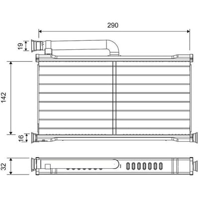 Warmtewisselaar, interieur verwarming VALEO 811527