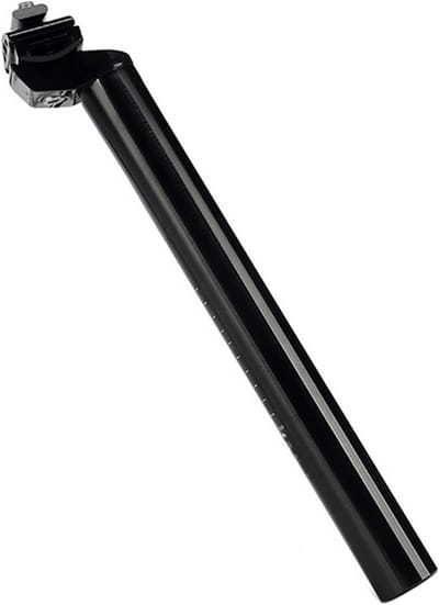 Fiets Zadelpen - Verstelbare Ondersteuning - Comfortabel Fietsen - Aluminium Constructie - 31.6mm x 300mm - Mat Zwart