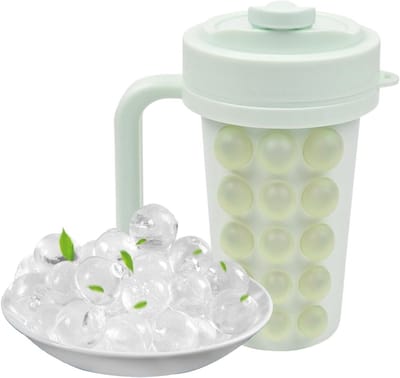 IJsblokjeshouder Beker - IJsmaker Beker - Dranken Koelen - Lekvrij Ontwerp - 600 ml - Lichtgroen