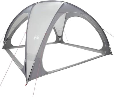 Partytent Waterdicht - Feesttent Tuin - Buitenfeesten Organiseren - Polyester PU-coating - 435 x 435 cm - Grijs