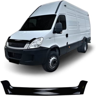 Motorkapdeflector - SCOUTT - Iveco Daily 2008-2013 - ABS - Eenvoudige installatie - Optimale bescherming zwart