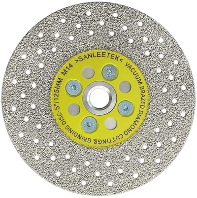 Diamantdoorslijpschijf 125 mm voor marmer, graniet, beton en porseleinen tegels