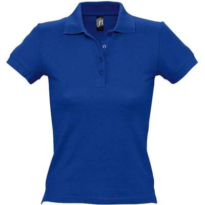 SOLS Vrouwen/dames Mensen Pique Korte Mouw Katoenen Poloshirt (Koningsblauw)