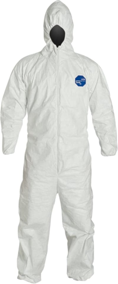 DuPont TD127S 400 Dual Finish TD127SWHXL002500, Mannen, Wit, Tuinbroek, maat: XL