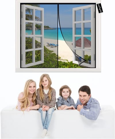 Magnetische Hor voor Deur (Zwart) 175x225cm - Automatisch Sluitend Insectennet tegen Muggen en Ongedierte