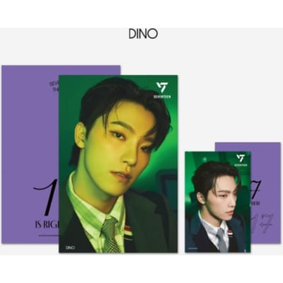 SEVENTEEN 3D Foto Lenticulaire Ansichtkaart + 1 Fotokaart '17 IS RIGHT HERE' Ver