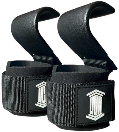 UCAthletics Lifting Hooks - Lifting Straps - Fitness Grips - Lifting Grips - Gym Straps - Krachttraining - Powerlifting - 2 stuks - Zwart