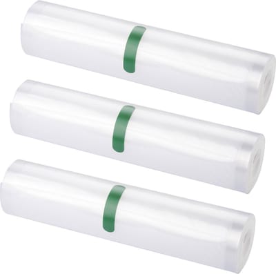 Vacumeer Folierollen 3 m x 20 cm set van 3 voor Vacumeermachines - Folierol - Silvercrest Vacuumfolie - Vacuumrol - BPA vrij
