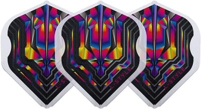Champagne Flight Dart Flights - Clear Rainbow