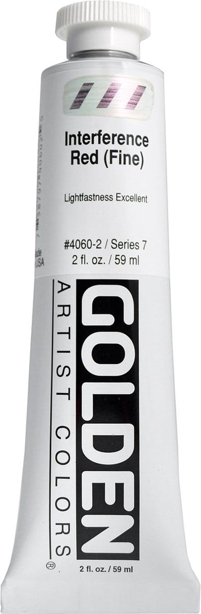 Golden Heavy Body Acrylverf Serie 7 Interference Red (Fine)