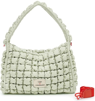 Unio Hamburg x Les Visionnaires schoudertas Bubble Unio Hobo Pistacchio Lichtgeel