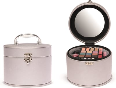 CASUELLE - make-up koffer - 22 delig - zilver