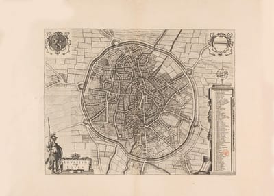 Poster Historische Oude Kaart Leuven - België Plattegrond - Vlaams-Brabant / Vlaanderen - 50x70 cm