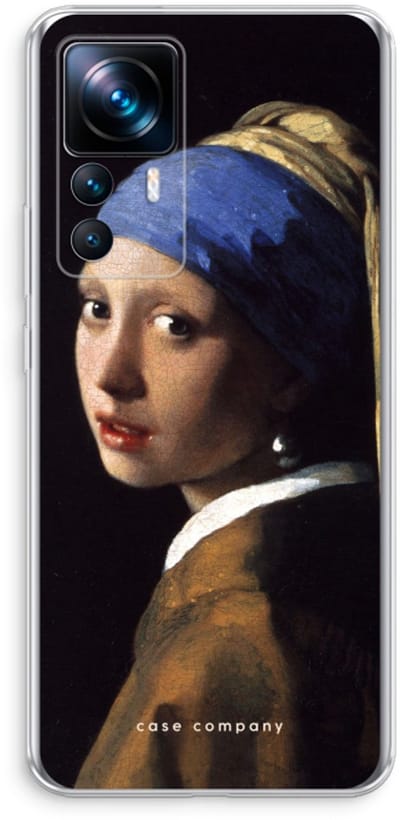 Case Company® - Hoesje geschikt voor Xiaomi 12T hoesje - The Pearl Earring - Soft Cover Telefoonhoesje - Bescherming aan alle Kanten en Schermrand
