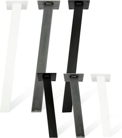 4x Vierkante Metalen Tafelpoten Zwart - 72 cm - Stabiel Onderstel voor DIY Tafelblad