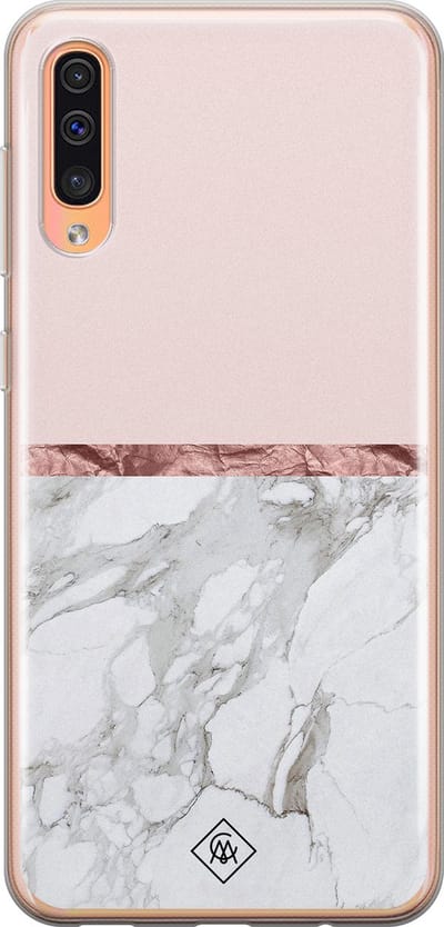 Casimoda® hoesje - Geschikt voor Samsung A50/A30s - Rose All Day - Backcover - Siliconen/TPU - Roze