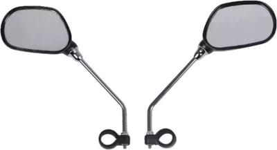 Fietsspiegels, set van 2 met witte reflector, stevige achteruitkijkspiegels voor een fiets, linker en rechter spiegel, eenvoudig te bevestigen zonder gereedschap, spiegels geschikt voor fiets, E-bike, mountainbike en elektrische fiets