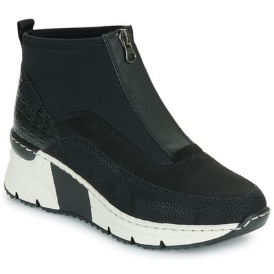Rieker dames slip-on sportschoenen zwart