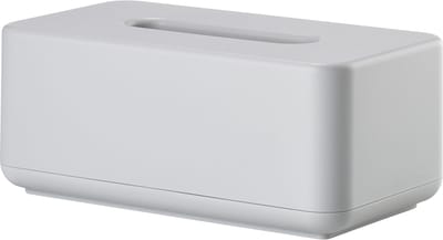 Zone Denmark Ume Tissuebox – Tissue Houder – Tissuedoos – Opbergdoos voor Tissues – Woonkamer en Badkamer Accessoires – Scandinavisch Design – Zachtgrijs – 13 × 13 × 15,1 cm