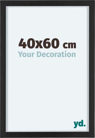 Your Decoration - Fotolijst 40x60 cm - Aluminium - Zwart - Virginia