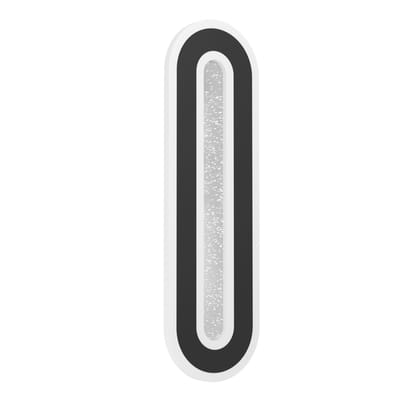 EGLO MACCHIONI PLAFOND 400X120 1560LM 4000K ZWART MET KRISTALEFFECT
