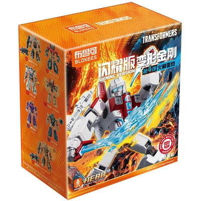 Figurine Blokees Transformers Version Défenseur Grimlock Dinobots Starscream Optimus Prime Robot Transformable Jouet de Collection