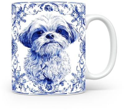 Mok Maltese Beker voor koffie of tas voor thee, cadeau voor dierenliefhebbers, moeder, vader, collega, vriend, vriendin, kantoor, opa, oma, hond, kerst, sinterklaas, verjaardag