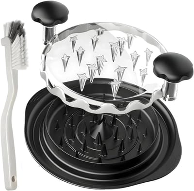 Kip versnipperaar - Vleesmolen handmatig - Snel vlees snijden - Transparant deksel - 25 cm - Transparant