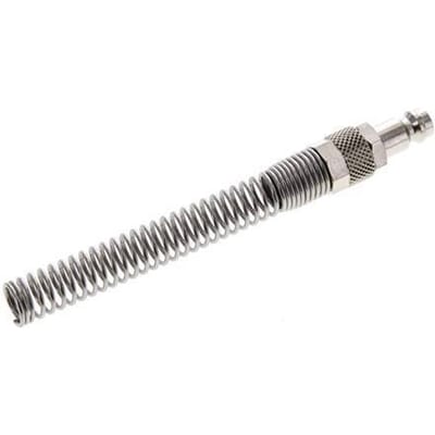 Vernikkeld Messing DN 5 Luchtkoppeling Insteeknippel 6x8 mm Push-On Buigbescherming